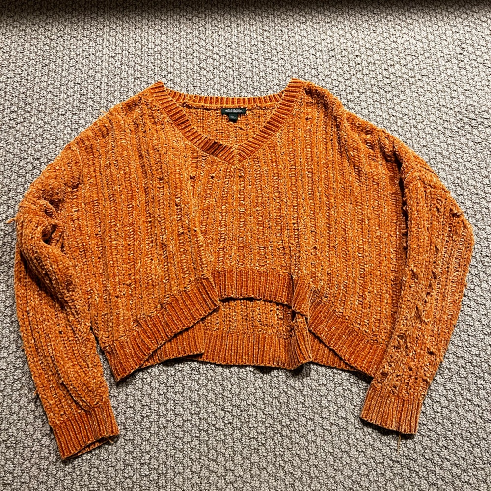 Wild fable cropped sweater. Size small